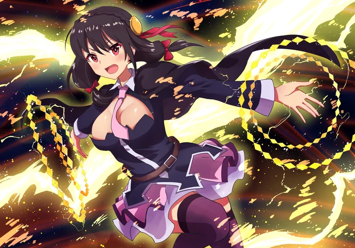 Light of saber! - Konosuba, Yunyun, Anime art, Anime