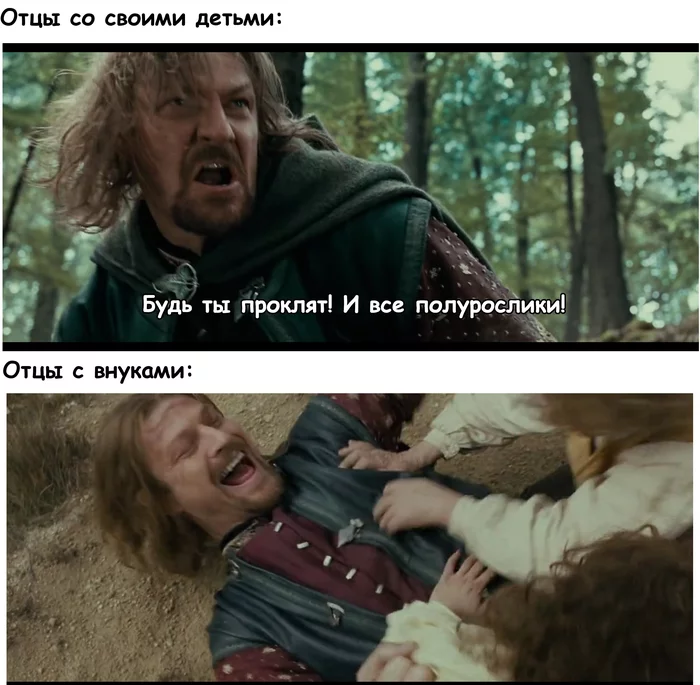 Fathers and Sons - Lord of the Rings, Boromir, , Father, Children, Translated by myself, Picture with text, The hobbit