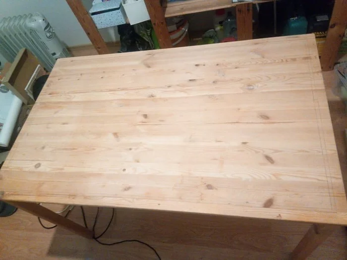 Remodeling a table from Ikea - My, With your own hands, Furniture, Rework, Longpost, IKEA, Mat, Needlework with process, Needlework