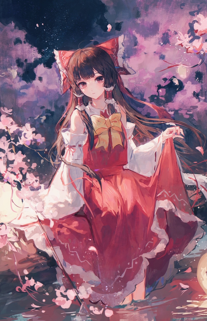 Hakurei Reimu , Anime Art, Touhou, Hakurei Reimu