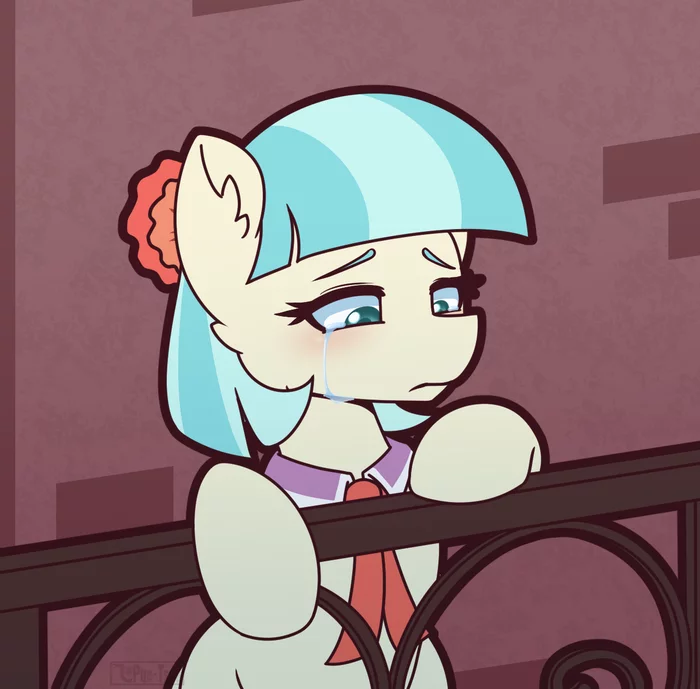 Coco - My little pony, PonyArt, Coco pommel, Puetsua, MLP Sad