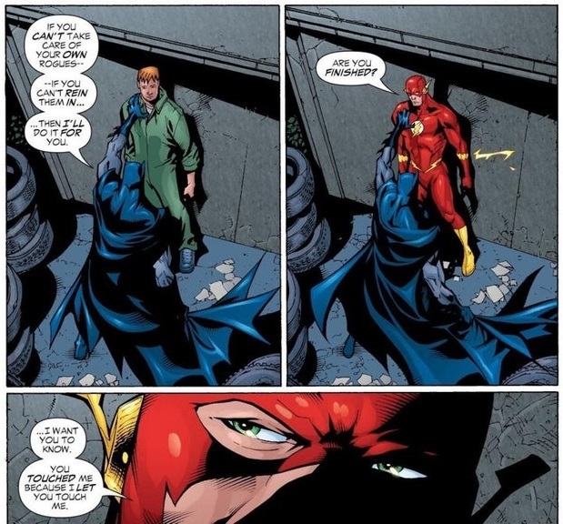 Mini Skirmish - Batman, Flash, Dc comics, Comics, Moment, Bruce Wayne, Barry Allen