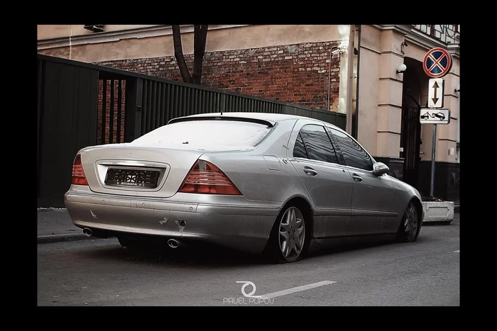 Mercedes-Benz S class w220 - My, Mercedes, The photo, Town