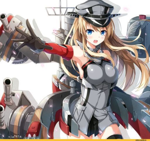 Anime art - NSFW, Anime art, Art, Azur lane, Bismarck, Longpost