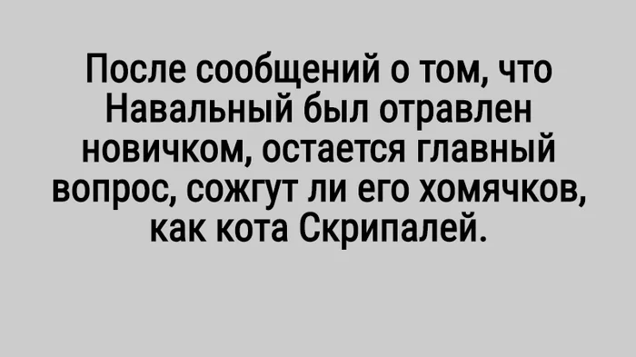 Кот Навального - Моё, Политика, Алексей Навальный, Юмор, Черный юмор, Отравление Скрипалей, Хомяк, Кот