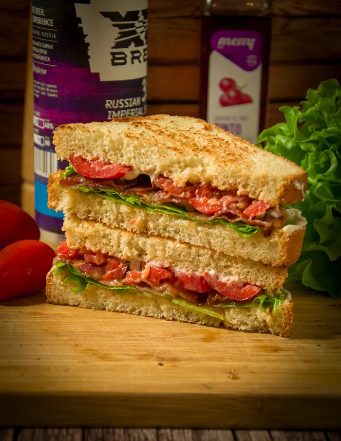 Classic BLT Sandwich - My, Food, Recipe, Cooking, Bacon, Yummy, Sandwich, Dinoburger, Longpost