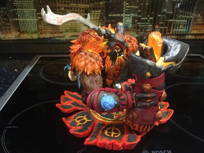 Dota 2 Earthshaker Mod Arcana Planetfall - My, Dota 2, Polymer clay, Dota, Games, Heroes, Handmade, Longpost