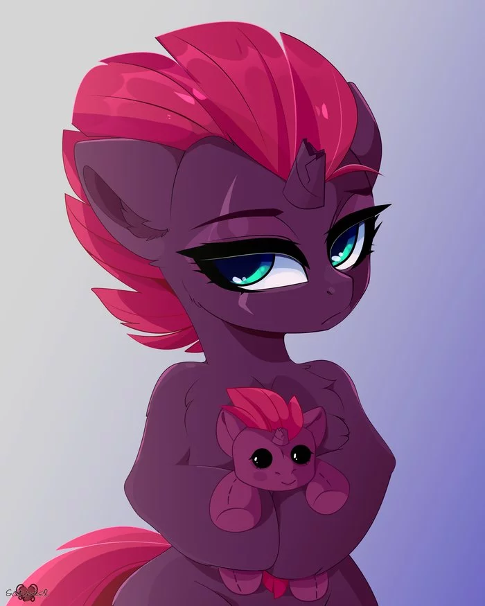 Storm and light breeze - My little pony, Tempest shadow, PonyArt, Xsatanielx