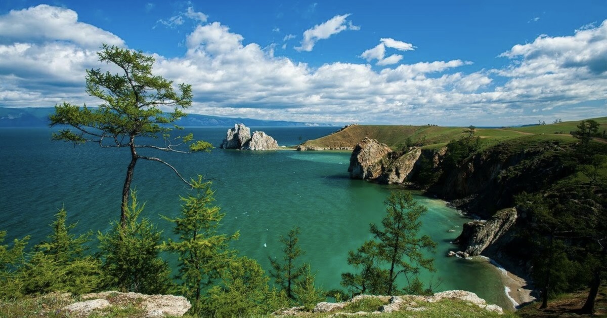 Байкал скала черепаха лед