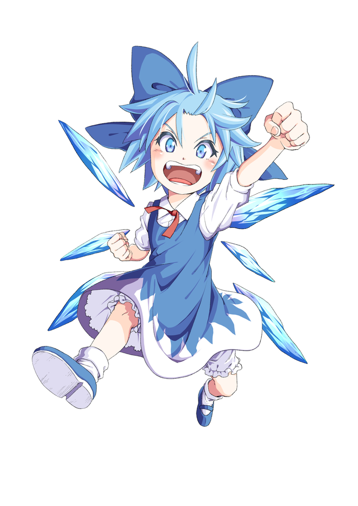 Baka Touhou, Anime Art, , Cirno, Inuno rakugaki