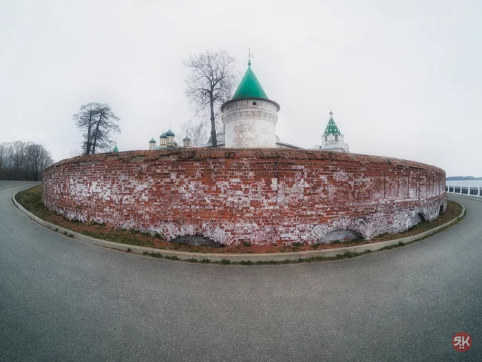 Water tower of the Ipatiev Monastery - My, Kostroma, Ipatiev Monastery, Fishye, The photo