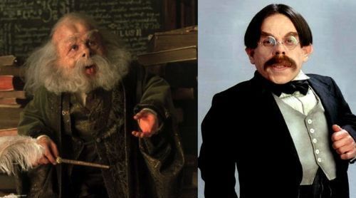 Why did Professor Flitwick change his image so dramatically in the Harry Potter films? - One Movie, Harry Potter, Video, GIF, Longpost