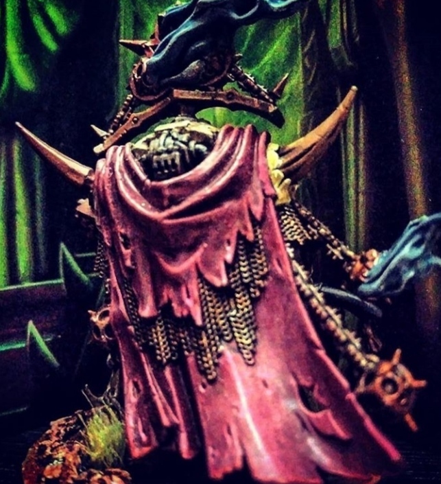 Lord on Contagion - My, Warhammer 40k, Chaos space marines, Death guard, Warhammer, Miniature, Painting miniatures, Board games, Hobby, Longpost