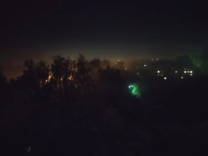 Night. Fog. Tomsk - My, Tomsk, Night, Fog, The photo, Longpost