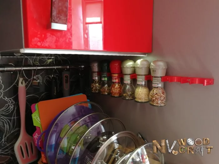 Spice holder - My, 3D printer, 3D печать, Kitchen, Cooking, Appliance, Stl