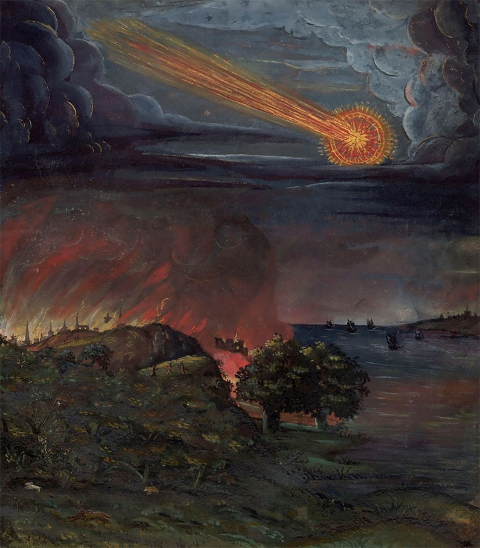 Чудеса в средневековом мире: рисунки комет, XVI век | Пикабу