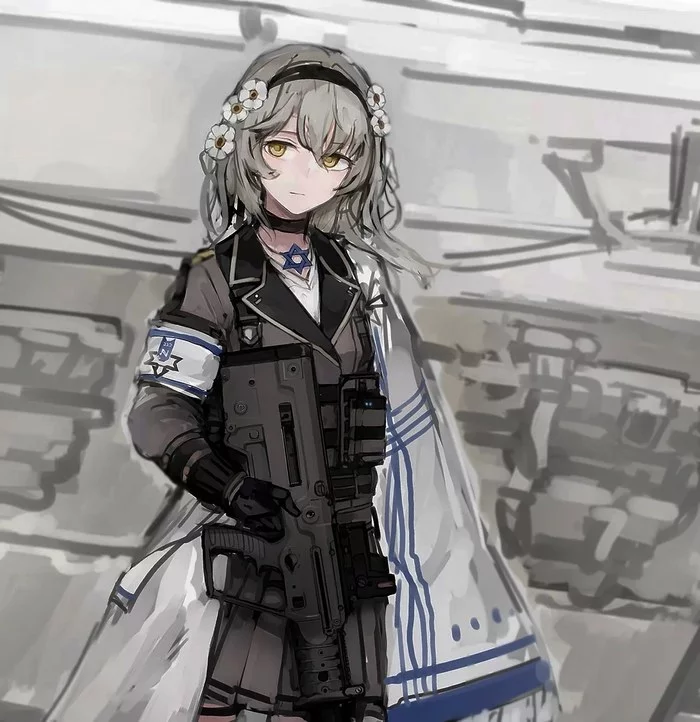 Attempted to fix anime negev colors : r/girlsfrontline