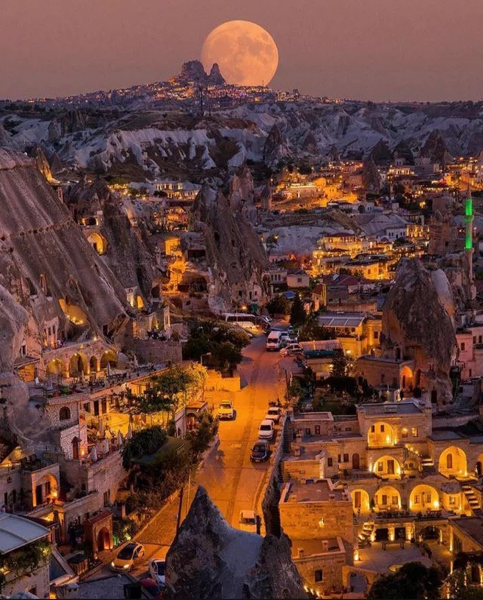 This stunning view in Cappadocia, Turkiye - Turkey, Cappadocia