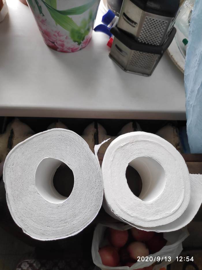 Quality difference - My, Toilet paper, Quality