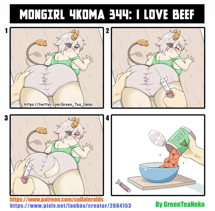 I love beef - Greenteaneko, Anime, Comics