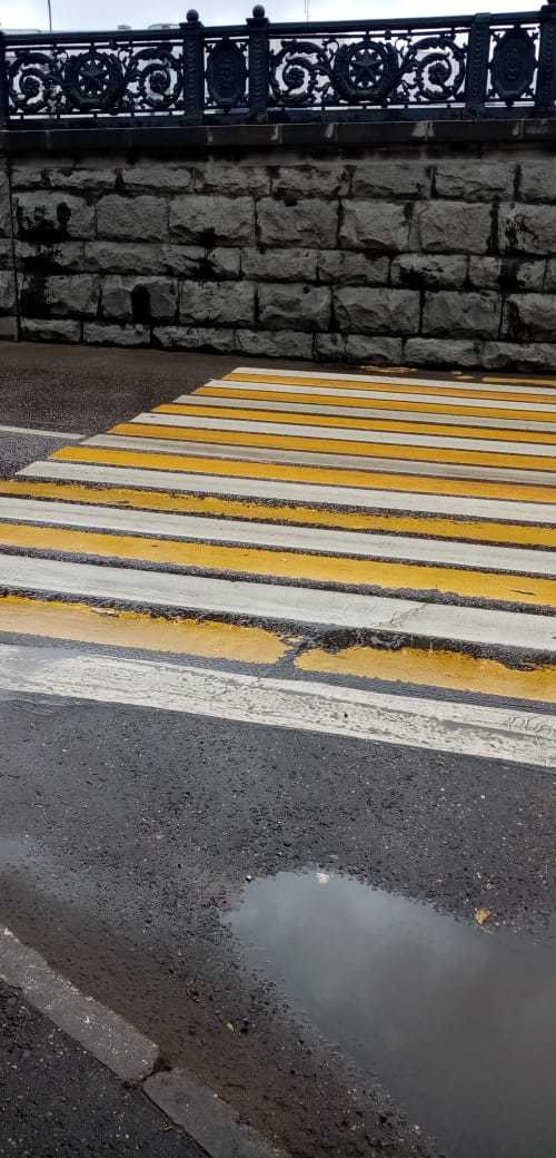 Zebra to nowhere - My, Marasmus, Crosswalk