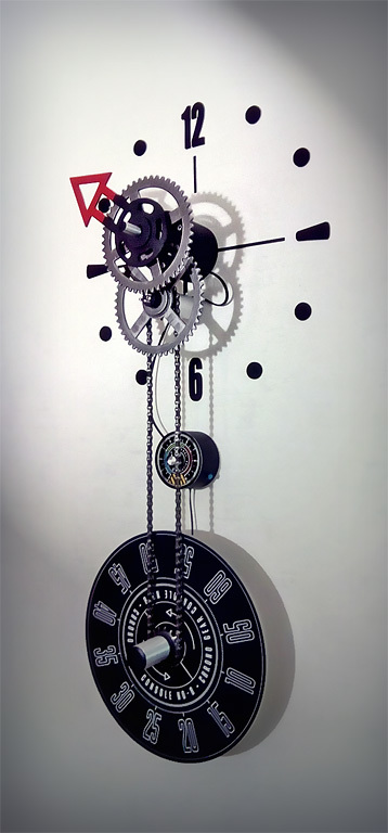 Interior chronomechanics / Clock on the wall - My, Clock, Interior Design, Loft, Longpost, Needlework without process