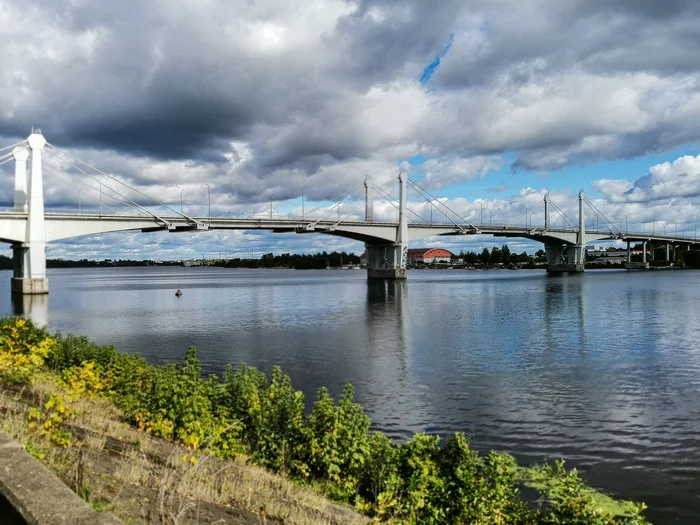 Река Волга - Моё, Кимры, Фотография, Мост, Река, Река Волга