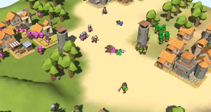 Romance of RTS development Part 2 (New graphics) - Computer games, Longpost, Video, Game art, Gamedev, RTS, Unity3d, Unity, Android, My