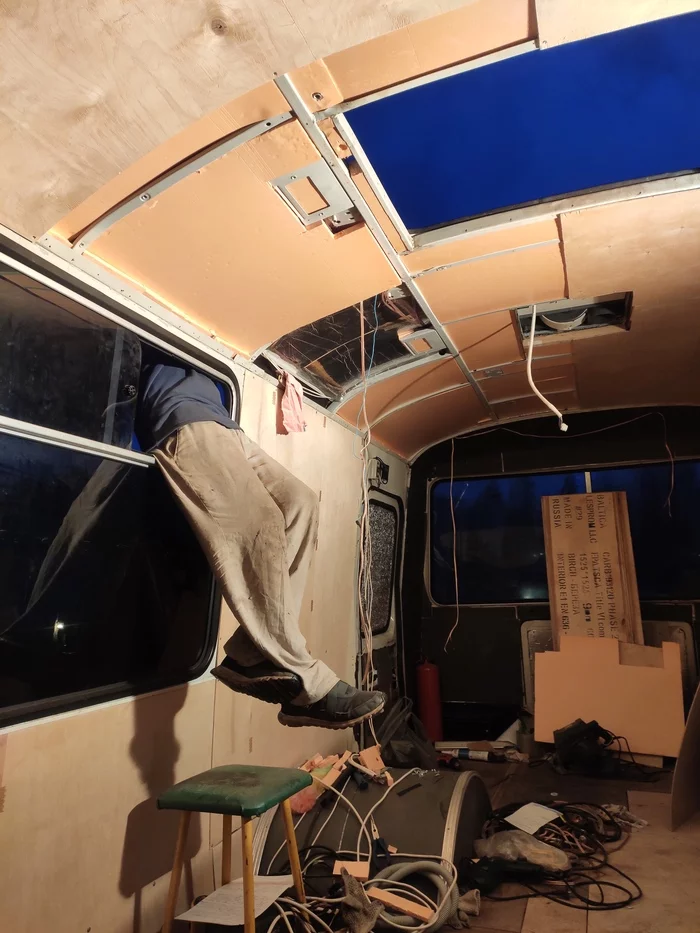 Mobile home from PAZIK - construction has been going on for 3 weeks - My, House on wheels, Camper, Road trip, Four-wheel drive, Auto repair, Bus, Groove, Longpost