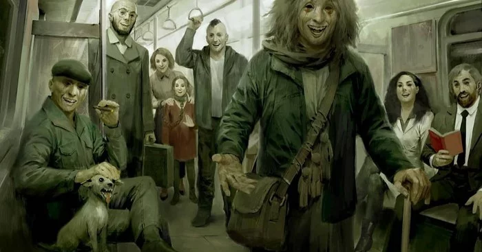 Subway - Art, Drawing, John Nugroho, Zombie, Metro