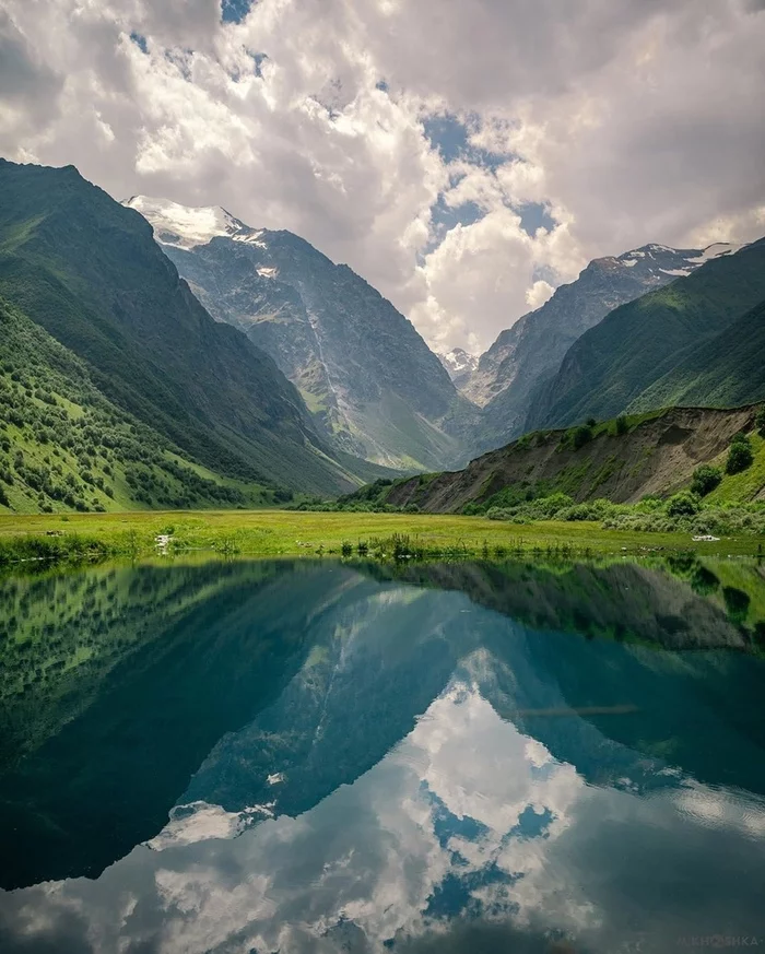 North Ossetia Alania - The photo, Nature, Russia, North Ossetia Alania, The mountains, Sky, Clouds, Flowers, Horses, Lake, Forest, Longpost