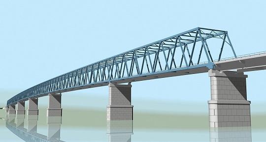 Vysokogorsky bridge over the Yenisei. Cutting down the last forest in Siberia - Taiga, Uss, Lesosibirsk, Yeniseysk, Krasnoyarsk region, Felling, Bridge