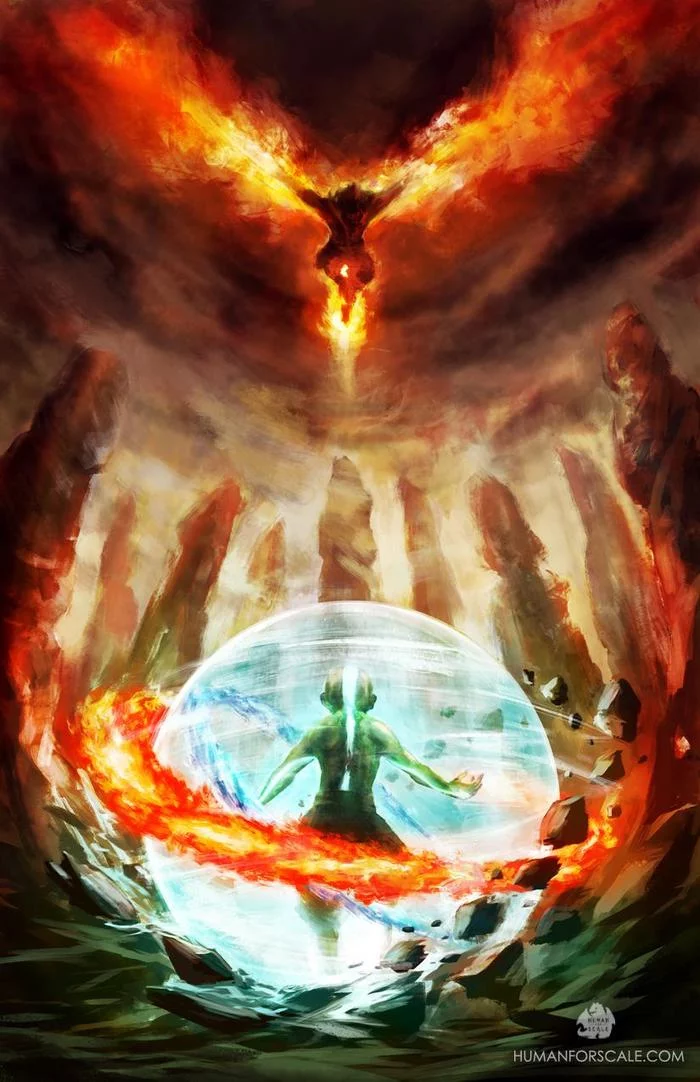Battle with the lord of fire - Avatar: The Legend of Aang, Aang, Animated series, Fire magic, Ozai