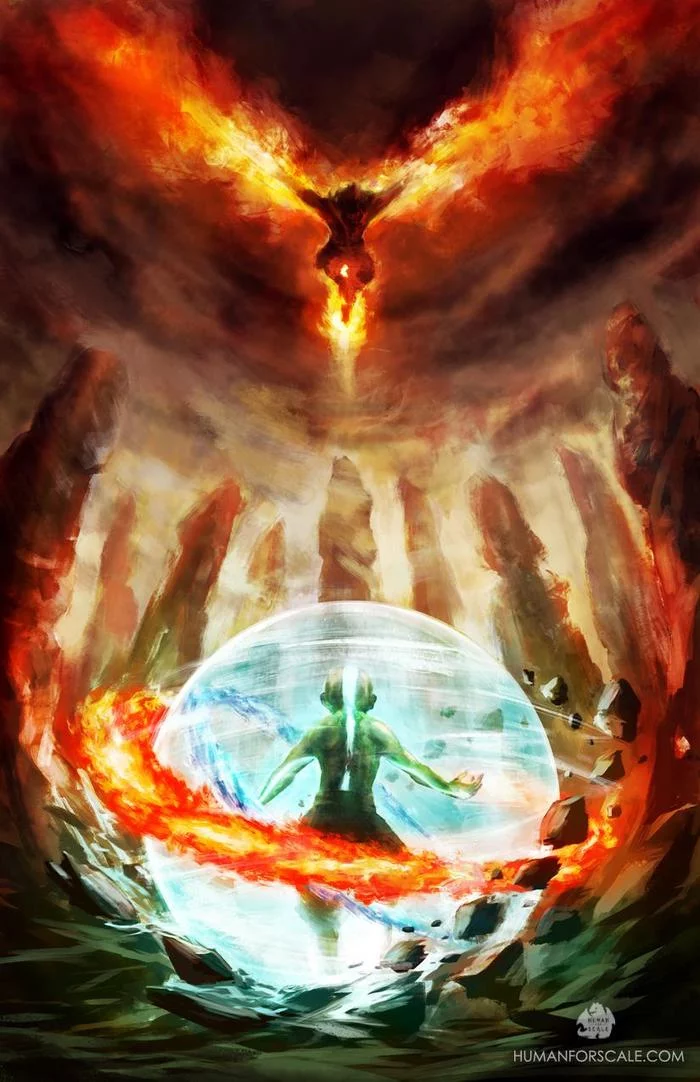 Battle with the Lord of Fire - Avatar: The Legend of Aang, Aang, Animated series, Fire magic, Ozai