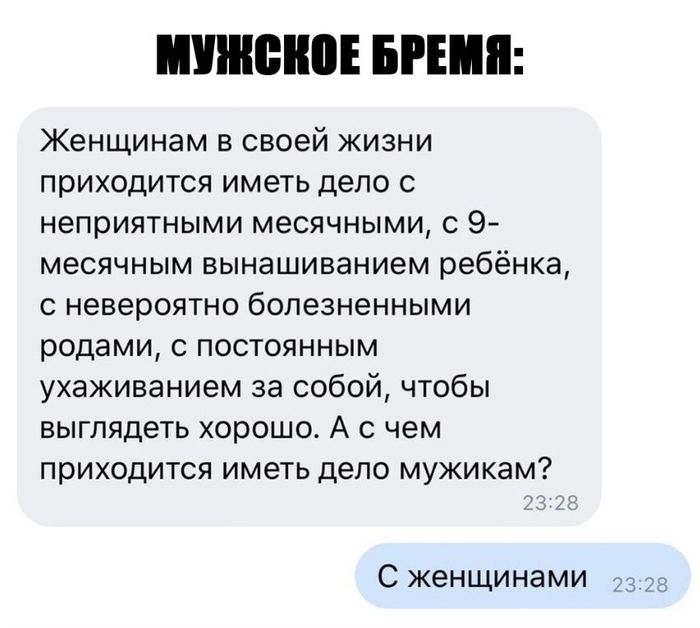 Мужское бремя