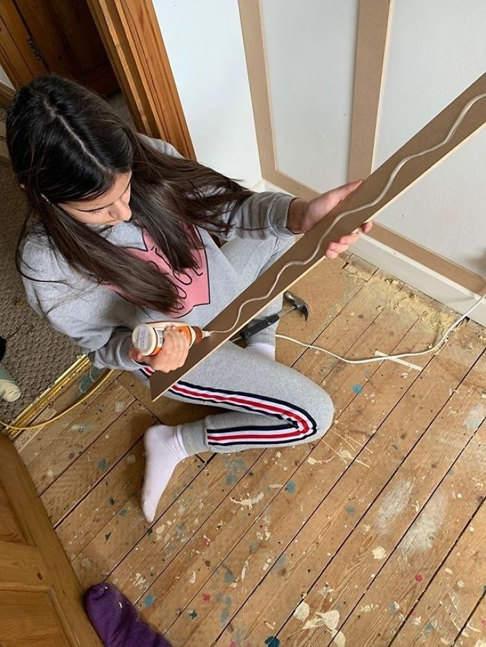 A 12-year-old girl renovated her house in a week, spending only $125: - Apartment, Repair, Longpost