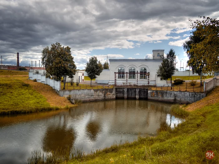 Dam - My, The photo, HDR, Dam, Clouds, River