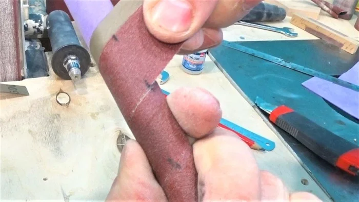 Do-it-yourself sanding sleeve for sanding drums - Master Class, With your own hands, Video, Longpost, Workshop, Life hack, Cunning, Carpenter, Needlework with process