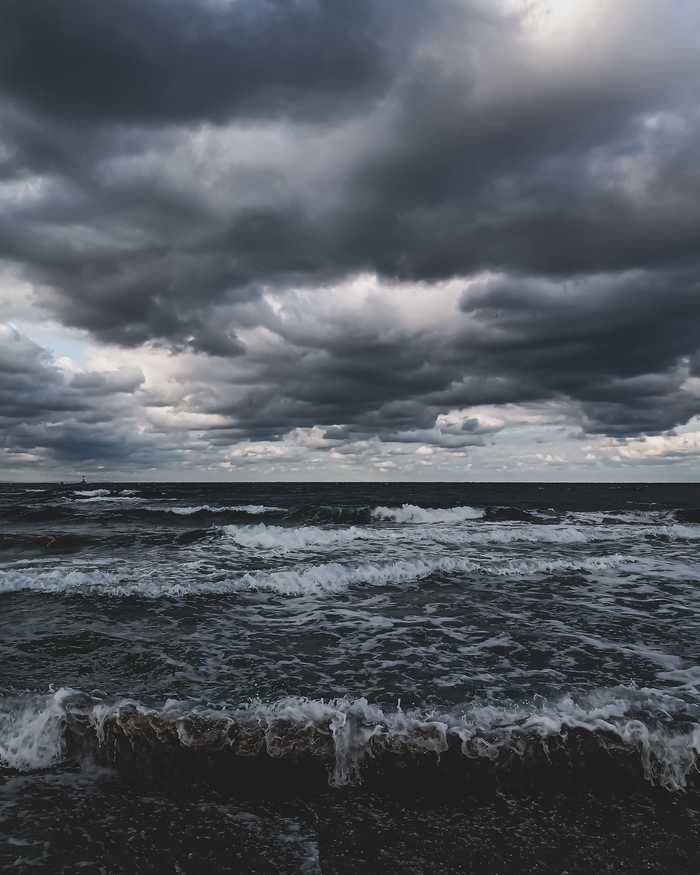 Black Black Sea - My, Black Sea, Sea, Storm, The photo