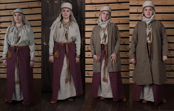 Medieval costume (2) - My, Needlework, Historical reconstruction, Middle Ages, Costume, Early Middle Ages, Reconstructors, Longpost, Needlework with process