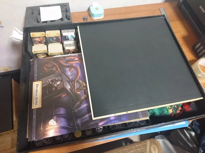 Organizer for the game Ancient Horror (all add-ons) - My, Board games, Howard Phillips Lovecraft, With your own hands, Organizer, Longpost