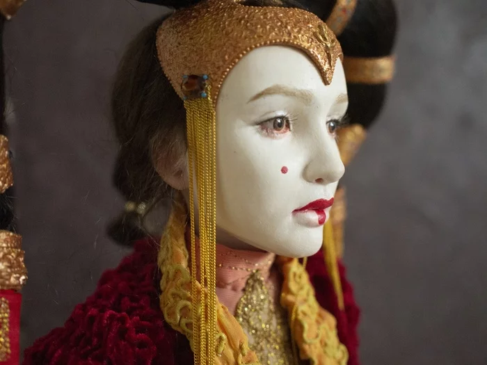 Padme Amidala - My, Star Wars, Padme Amidala, Portrait doll, Doll, Polymer clay, Natalie Portman, Longpost, Needlework with process