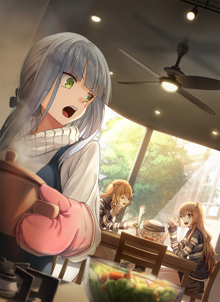  ! , Anime Art, Girls Frontline, Hk416, Ump9, Ump45, G11