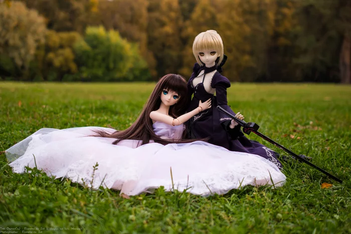 DollfieDream - Aoko and Saber - My, Dollfiedream, Saber alter, Aozaki aoko, Jointed doll, The photo, Hobby, Anime, Longpost