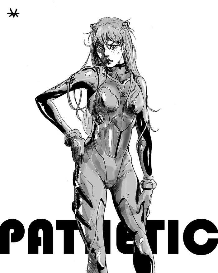 Asuka - Evangelion - My, Evangelion, Asuka langley, Art, Anime, Anime art