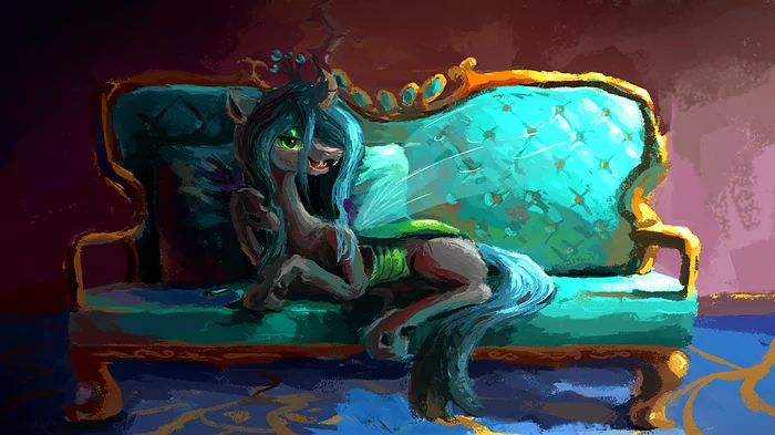 Leaky Queen - My little pony, Queen chrysalis, Plainoasis