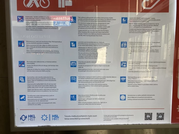 Rules of conduct on the Finnish metro - Finland, Metro, Rules, Behavior rules, Smile