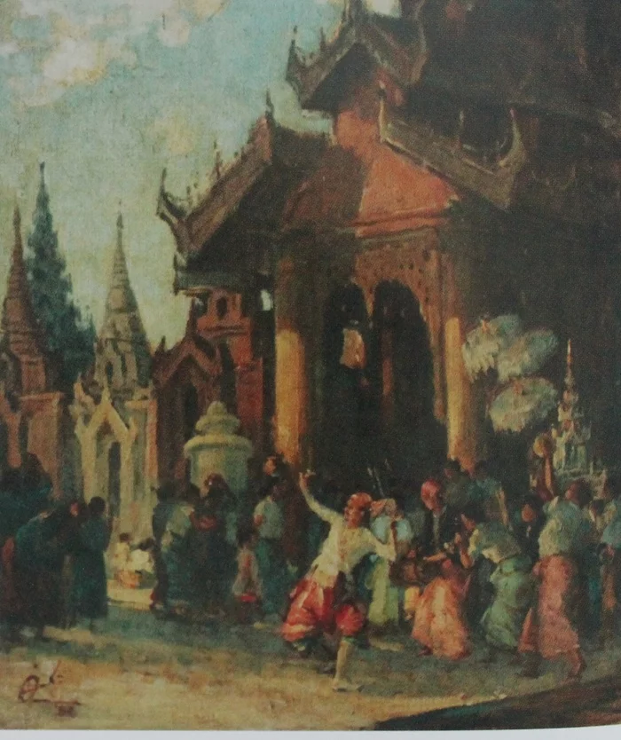 Burmese painting of the Rangoon school: the reality of legends and the legendary nature of reality - My, Asia, Story, Myanmar, Painting, Longpost