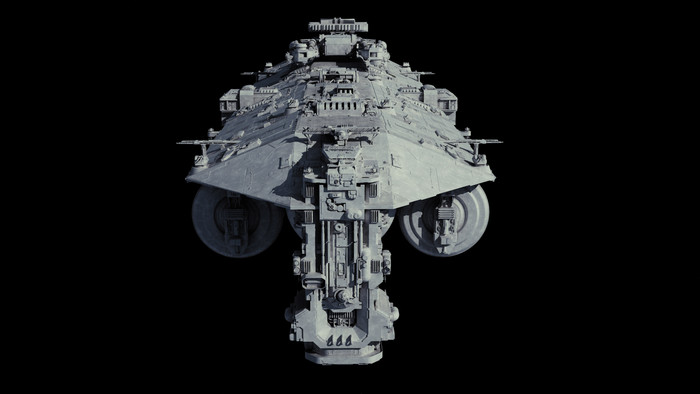 Contentor Class Fleet Replenishment Ship - Star Wars, 3D modeling, Ansel Hsiao, Longpost