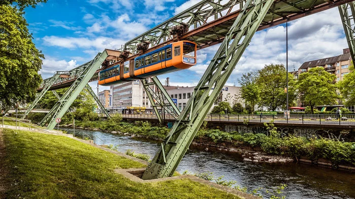 Point on the map - Wuppertal Suspension Railway - Germany, Wuppertal, Monorail, Elephants, Longpost